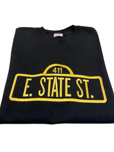 Alpha - Embroidery Collection "411 East State Street" Crew Neck - Sweat Shirts