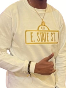 Alpha - Embroidery Collection "411 East State Street" Crew Neck - Sweat Shirts