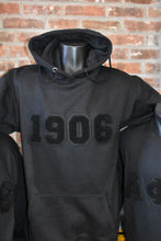 Load image into Gallery viewer, Alpha - Chenille &quot;Dark Black&quot; 1906 Hoodie