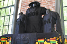 Load image into Gallery viewer, Alpha - Chenille &quot;Dark Black&quot; 1906 Hoodie